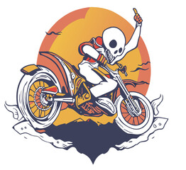 ghost riding motorcycle