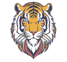 Tiger head vector illustration