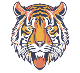 Tiger head vector illustration