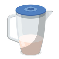 Juice Jug, icon illustration on white background