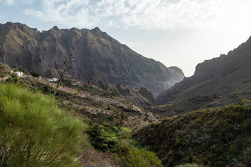 Fototapeta premium Teno mountains in sunlight on Tenerife