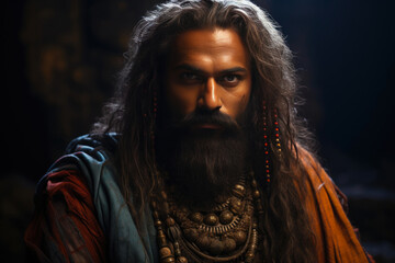 Ethereal Elegance: Majestic Persian King Portrait