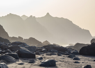 Beach Playa de Benijo on Tenerife