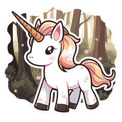 Cute magic unicorn.