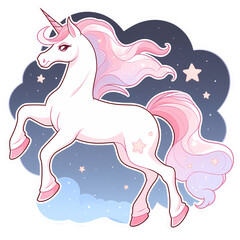 Cute magic unicorn.