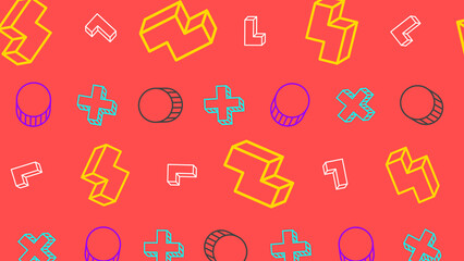 Memphis Design Abstract Background