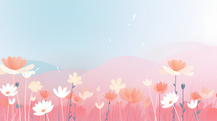 Minimalist background for spring