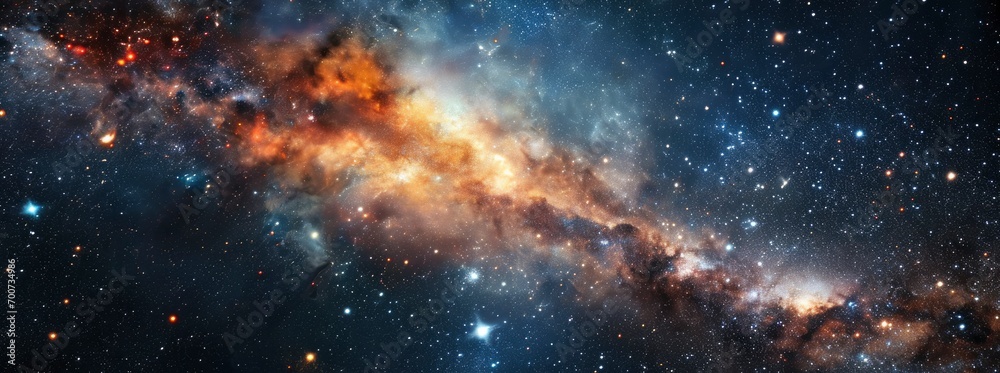 Wall mural the cosmos filled with countless stars