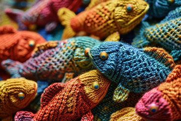 fish fabric with wool