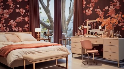 Modern luxury bedroom UHD Wallpaper