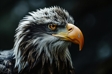 Obraz premium portrait of a eagle on a branch