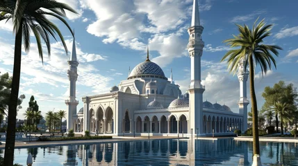 Fotobehang Amazing architecture design of muslim mosque ramadan © EMRAN