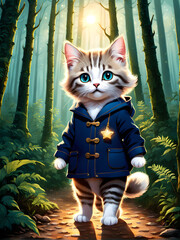 The Magical Journey of a Curious Kitten Generative AI