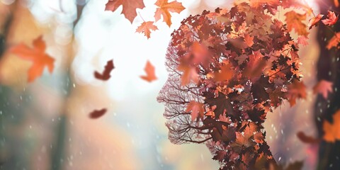 Celebrate Alzheimer's Day by raising awareness for cognitive impairment and degenerative brain conditions like Parkinson's disease, with fall foliage in the background.