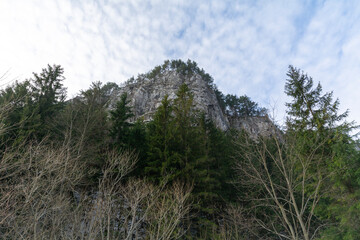 Winter in the Slovak Tatra Mountains full of snow.