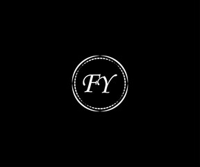 FY Letter Logo Design Vector