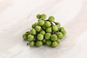 Raw ripe wild pea eggplant