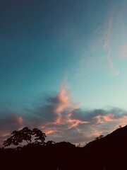 Fototapeta premium sunset in the mountains