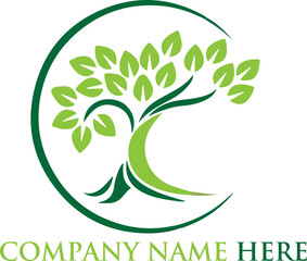 environment tree green eco natural logo