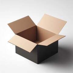 opened cardboard box