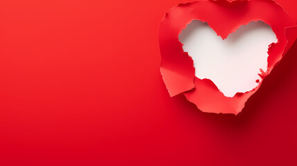 Naklejka na ściany i meble Valentine's Day hearts, Valentine's Day background, blank copy space
