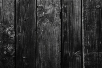 Darkwood Vintage Background: Weathered Black Timber Texture