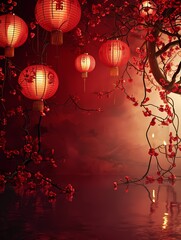 chinese new year red background, happy new year chinese