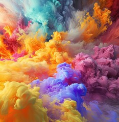 Fototapeta na wymiar infinite color explosion art and design download