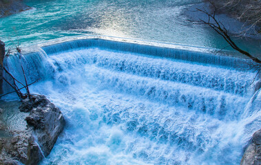Wasserfall im Winter