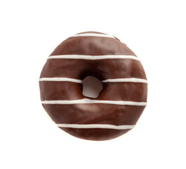 Chocolate Doughnuts Isolated, Brown Donuts