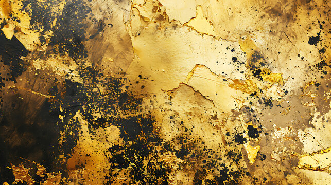 Gold Grunge Overlays, digital gold shimmer distressed paint, dust and scratches, instant download, commercial use gold foil