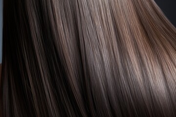 Naklejka premium Woman with elegant long shiny hair