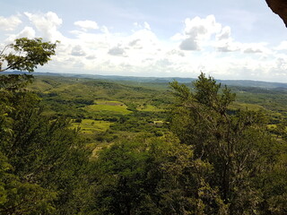 Fototapeta na wymiar Paisaje desde Cerro Bánica, República Dominicana