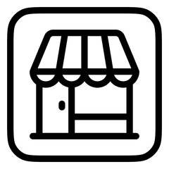 Editable store, restaurant, cafe building vector icon. Part of a big icon set family. Perfect for web and app interfaces, presentations, infographics, etc