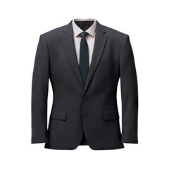 Stylish businessman suit cut out