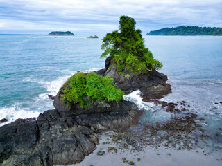 Rock formation of Nationalpark Manuel Antonio Costa Rica