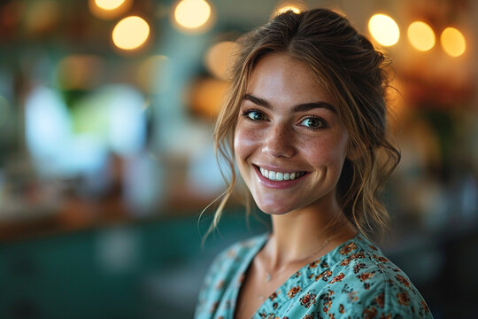 Smiling beautiful nerse in dental clinich
