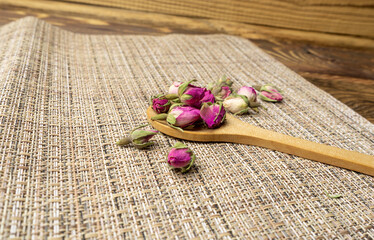 Dry Rose Buds, Roses Petals for Pink Flower Tea, Dried Persian Rosebuds, Rose Buds Textured Flowers
