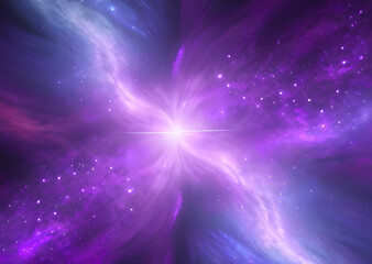 Purple modern background, Wave, in space bright style, Generative AI