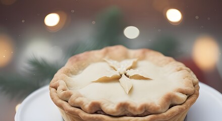 Christmas homemade apple pie
