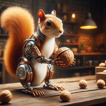 Esquilo tecnol&oacute;gico num planeta transformado