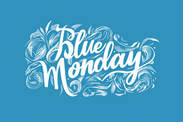 Blue Monday Calligraphy