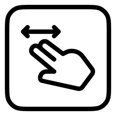 Editable two finger slide vector icon. Part of a big icon set family. Perfect for web and app interfaces, presentations, infographics, etc