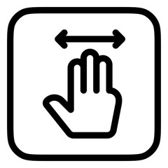 Editable three fingers move vector icon. Part of a big icon set family. Perfect for web and app interfaces, presentations, infographics, etc