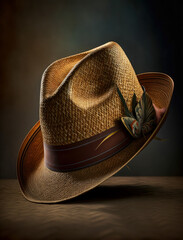 Fedora Hat Made From Straw.
Fedora Strawhat.