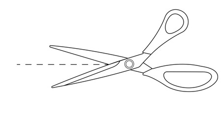 Cutting scissors icon vector
