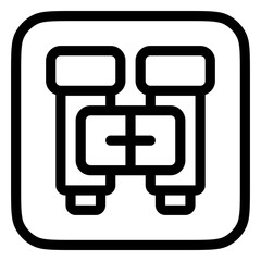 Editable binocular, search vector icon. Part of a big icon set family. Perfect for web and app interfaces, presentations, infographics, etc