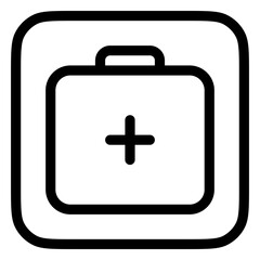 Obraz premium Editable first aid kit vector icon. Part of a big icon set family. Perfect for web and app interfaces, presentations, infographics, etc