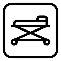 Editable stretcher vector icon. Part of a big icon set family. Perfect for web and app interfaces, presentations, infographics, etc