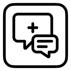 Editable health consultation vector icon. Part of a big icon set family. Perfect for web and app interfaces, presentations, infographics, etc